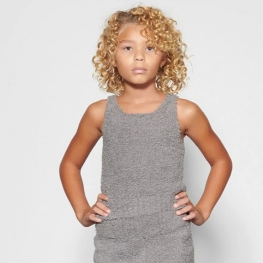 SKIMS GIRLS COZY TANK IN SMOKE 2T/3T/ NWT - Picture 7 of 8